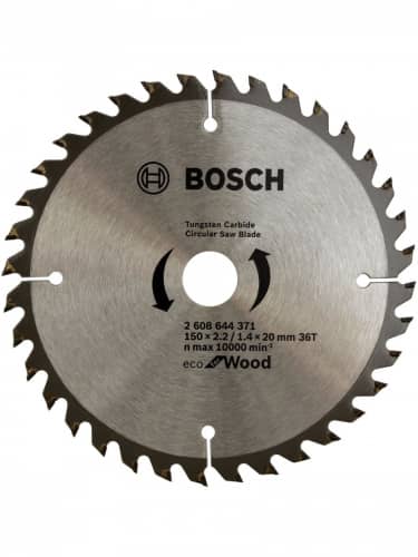 Купить Диск Bosch ECO WO 150x20/16-36T пильный по низкой цене