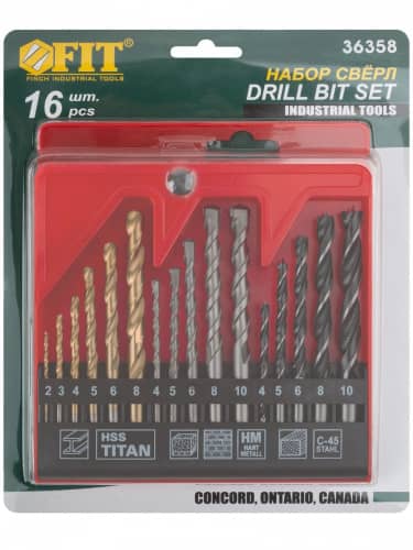 Купить Сверло FIT по металлу, дереву, бетону в наборе по низкой цене