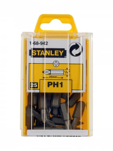 Купить Вставка Stanley 1-68-942 с шестигранным хвостовиком 1/4 PH1х25 шт по низкой цене