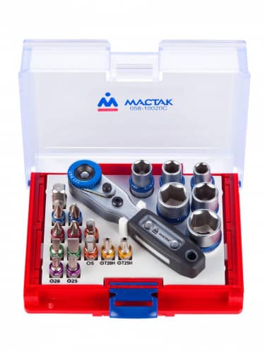 Купить Вставки-биты Мастак TORX 1/4, HEX, PZ, PH, SLOT, 20 шт 058-10020C по низкой цене