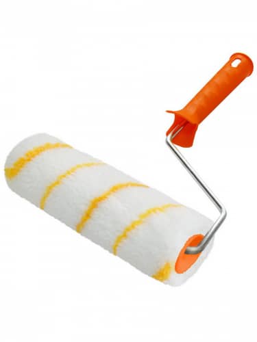 Купить Валик Rexant малярный бесшовный белый из полиамида по уникальной технологии 180 мм, бюгель 8 мм по низкой цене