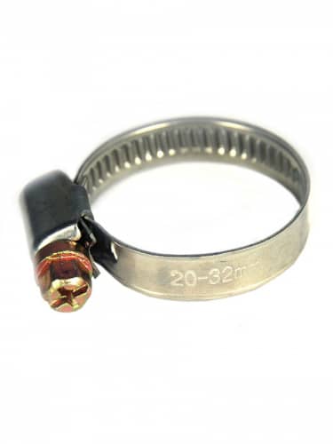 Купить Хомут NO NAME обжимной 9 мм из нержавеющей стали 80-100 мм, 2 шт по низкой цене