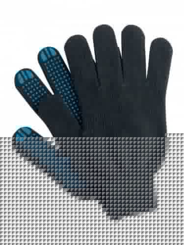 Купить Перчатки Все Тут рабочие ХБ С ПВХ 5нитей, черные 5 шт по низкой цене