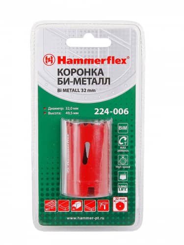 Купить Коронка HAMMER Flex 224-006 Bi METALL 32 мм по низкой цене