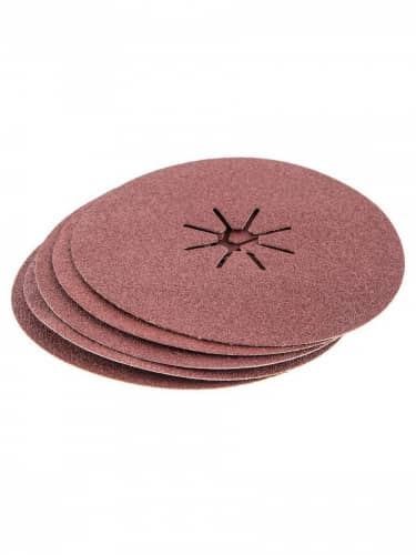 Купить Круг HAMMER Flex шлифовальный фибровый 243-020, 180 мм, P60, 8400 об/мин, 80 м/с 5 шт по низкой цене