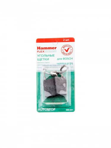 Купить Щетки HAMMER угольные RD 2 шт для Bosch 1607014171 6,3х16х22 мм AUTOSTOP 404-301 по низкой цене