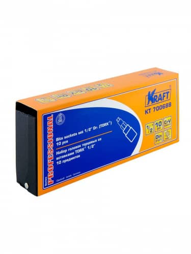 Купить Насадки KRAFT Torx со вставками 1/2 Dr, 10 шт по низкой цене