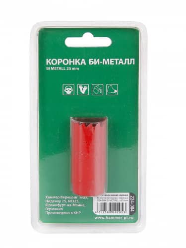 Купить Коронка HAMMER Flex 224-004 Bi METALL 25 мм по низкой цене