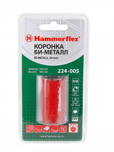 Купить Коронка HAMMER Flex 224-005 Bi METALL 29 мм по низкой цене