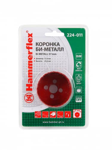 Купить Коронка HAMMER Flex 224-011 Bi METALL 57 мм по низкой цене