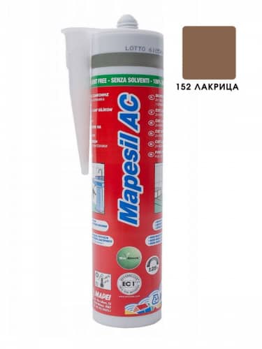 Купить Герметик Mapei Mapesil AC 152 силиконовый лакрица, 310 мл по низкой цене