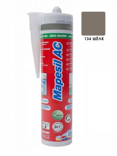 Купить Герметик Mapei Mapesil AC 134 силиконовый шелк, 310 мл по низкой цене