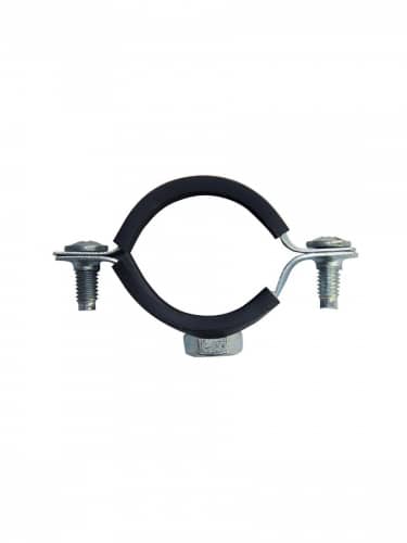 Купить Хомут NO NAME оцинкованный с резиновым уплотнителем 1.1/2, 48-53 мм, с гайкой М8 по низкой цене