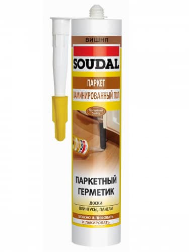 Купить Герметик Soudal паркетный, вишня, 280 мл по низкой цене