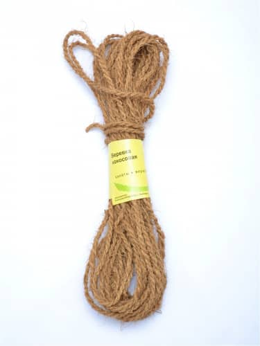 Купить Веревка КОНА кокосовая, d 6 мм, 15 м по низкой цене