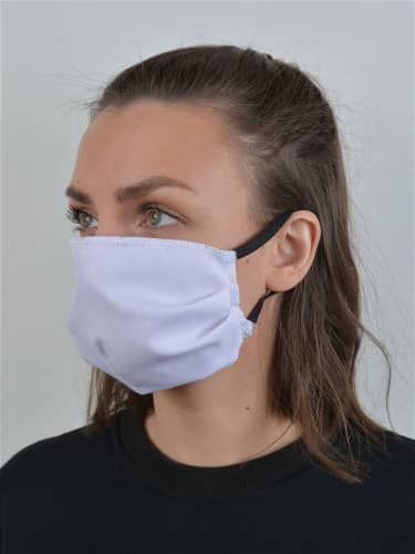 Купить Маска NO NAME многоразовая, защитная, тканевая, не медицинская хлопок, белый 3 шт по низкой цене
