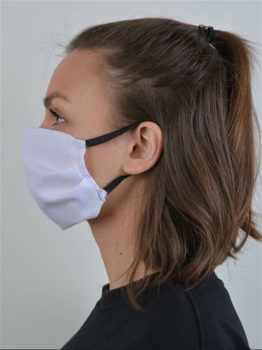 Купить Маска NO NAME многоразовая, защитная, тканевая, не медицинская хлопок, белый 3 шт по низкой цене