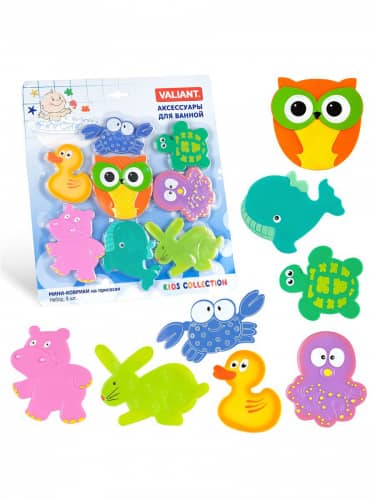 Купить Коврик Valiant Максимикс Друзья Совы для ванной комнаты 8 шт по низкой цене