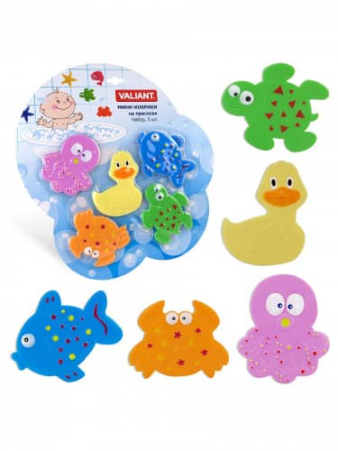 Купить Коврик Valiant Микс для ванной комнаты 5 шт по низкой цене