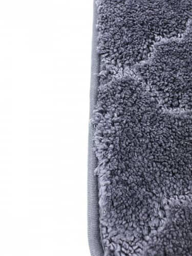 Купить Коврик Bath Plus Лана для ванной микрофибра серый 120х70 см по низкой цене