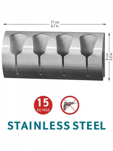 Купить Вешалка Tatkraft Florida самоклеющаяся для 4 полотенец по низкой цене