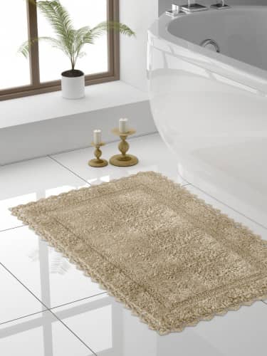 Купить Коврик DeНастия для ванной кружево, 60х100 см по низкой цене