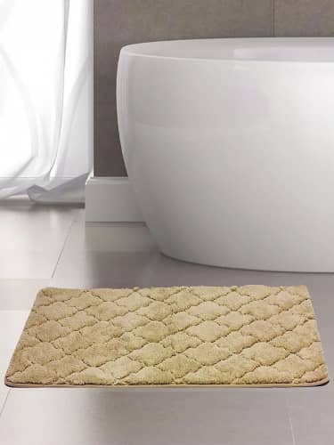 Купить Коврик Bath Plus Лана для ванной микрофибра серый 120х70 см по низкой цене