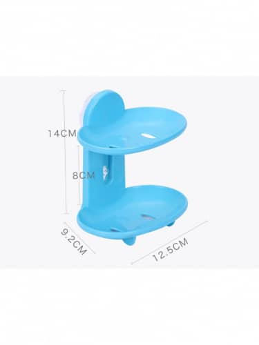 Купить Мыльница Sanada на присосках 2 секции разъемная с ионами серебра Ag+ и антибактериальным эффектом по низкой цене