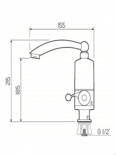 Купить Кран Ростовская мануфактура сантехники водонагреватель проточного типа по низкой цене