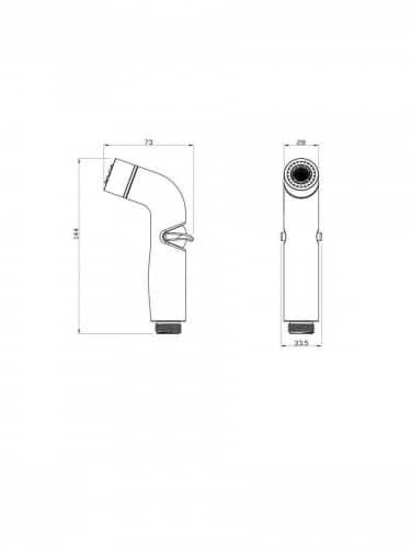 Купить Лейка Iddis 040SC2Fi20 гигиеническая по низкой цене