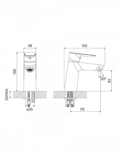 Купить Смеситель Iddis для умывальника по низкой цене