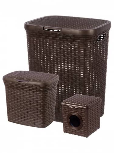 Купить Корзина El Casa набор из 3 шт объем 40 л, 10 л, 3 л по низкой цене