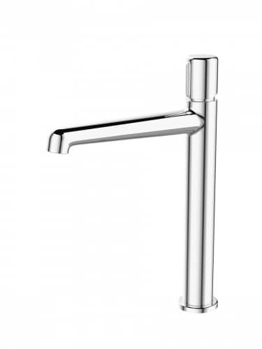 Купить Смеситель Agger Slim A2212100 однозахватный c высоким изливом для накладной раковины по низкой цене