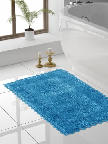 Купить Коврик DeНастия для ванной кружево, 60х100 см по низкой цене