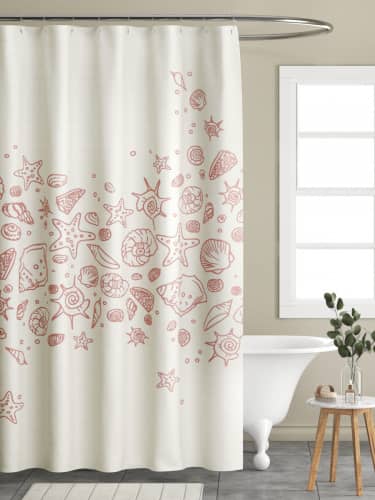 Купить Штора DeНастия Ракушки для ванной 180х200 см по низкой цене