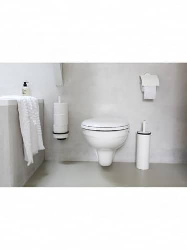 Купить Ёршик Brabantia туалетный с держателем в колбе белый по низкой цене