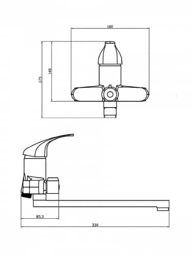 Купить Смеситель Water Jet WJ BF-I08 для ванны по низкой цене
