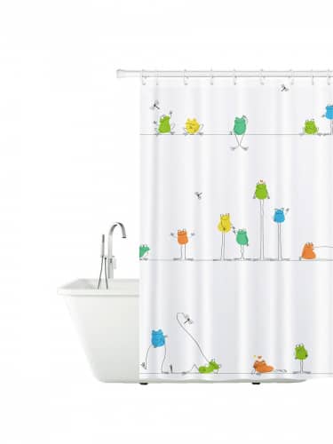 Купить Штора Tatkraft Funny Frogs для ванной комнаты 180х180 см по низкой цене