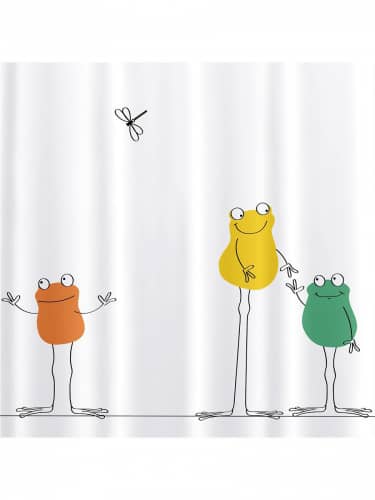 Купить Штора Tatkraft Funny Frogs для ванной комнаты 180х180 см по низкой цене