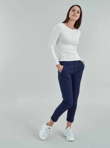 Купить Брюки Piazza Italia повседневные, синие по низкой цене