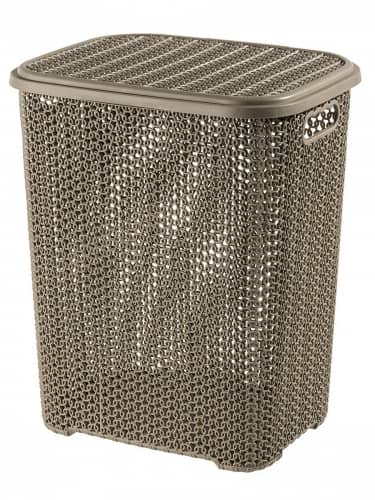 Купить Корзина El Casa Вязь для белья 40 л по низкой цене