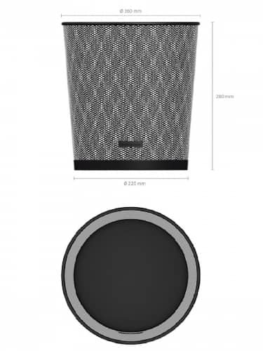 Купить Корзина Erich Krause Steel металлическая для бумаг по низкой цене