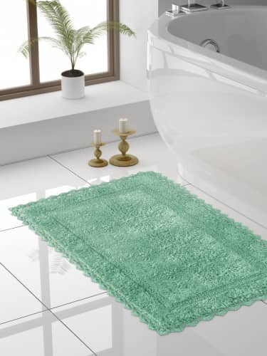 Купить Коврик DeНастия для ванной кружево, 60х100 см по низкой цене