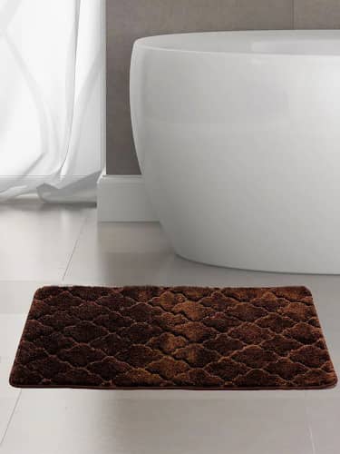 Купить Коврик Bath Plus Лана для ванной микрофибра серый 120х70 см по низкой цене