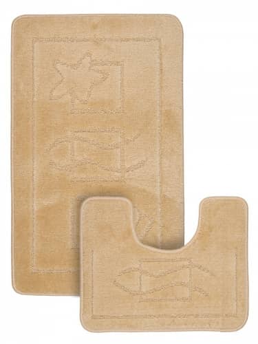 Купить Коврик Confetti для ванной комнаты и туалета противоскользящий набор из 2 шт 50x80, 40x50 см по низкой цене