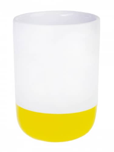 Купить Стаканчик Proffi Yellow для зубных щеток из керамики по низкой цене