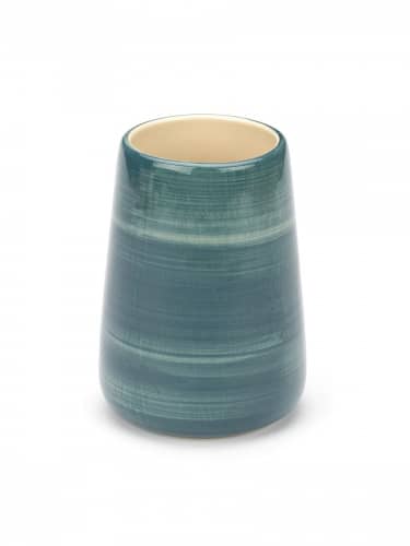 Купить Стаканчик Wenko Pottery petrol для зубных щеток по низкой цене