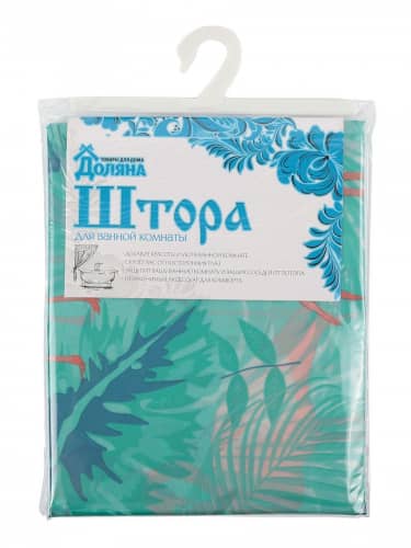 Купить Штора Доляна Фламинго для ванной 180х180 см по низкой цене