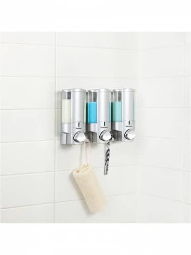 Купить Диспенсер Better Living Aviva для жидкого мыла трехкамерный 325 мл сатин серебристый по низкой цене