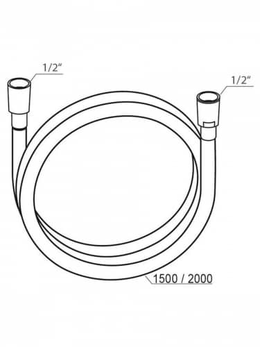 Купить Шланг Ravak душевой 1,5 м по низкой цене